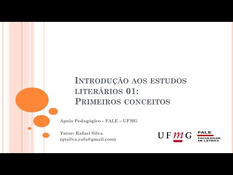 Introdução aos Estudos Literários 01: Primeiros conceitos