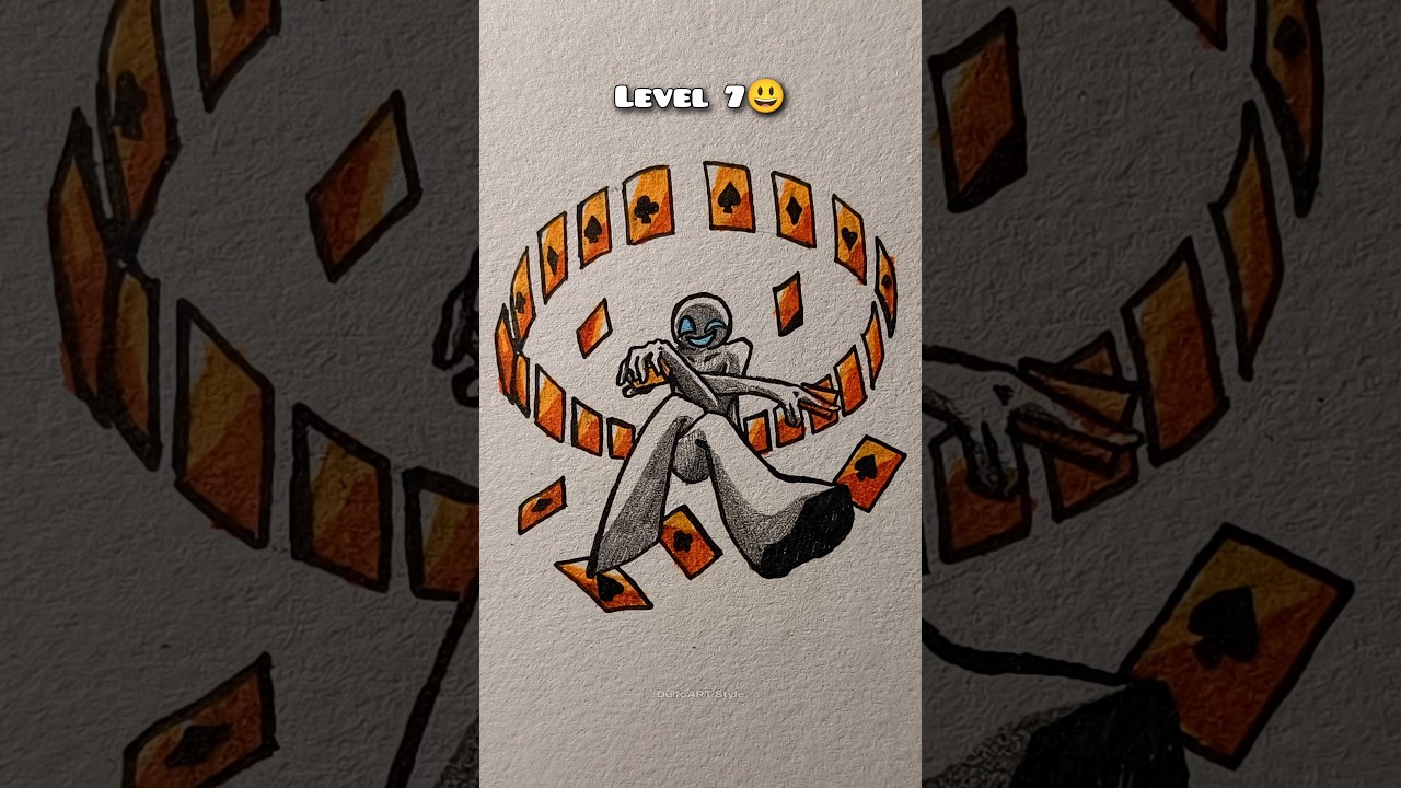 Drawing Stickman in different level #howtodraw #stickman #drawingstickman #art #drawing #quickdraw