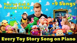 Every Toy Story Song on Piano: You've Got A Friend In Me, Woody's Roundup, When She Loved Me & More!