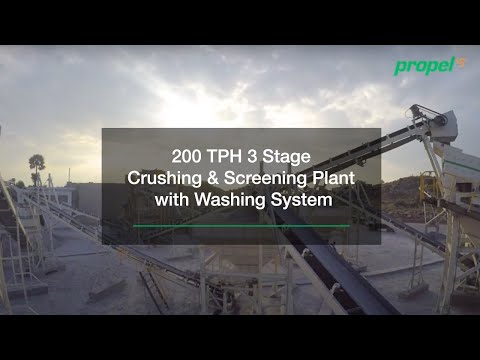 PROPEL | 200 TPH 3 STAGE SKID MOUNTED CRUSHING & SCREENING PLANT WITH WASHING SYSTEM | INDIA