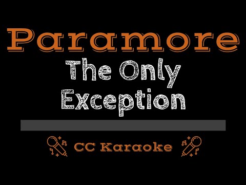 Paramore • The Only Exception (CC) [Karaoke Instrumental Lyrics]