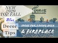 Navy Blue Fall Decor: Decorate your Room or Fireplace with Blue Home Accents