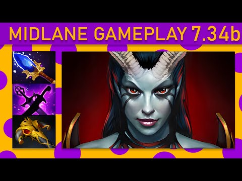 🌟25+ Kills! Queen of Pain Mid Gameplay - Dota 2 Top MMR