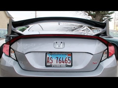 2019 Honda Civic Si Wing Install, Its a PAIN in the WANG
