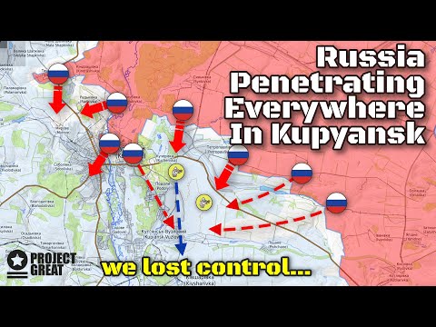 Russia Penetrating Ukrainian Defenses Everywhere In Kupyansk. Multiple Russian Advance. Front Update