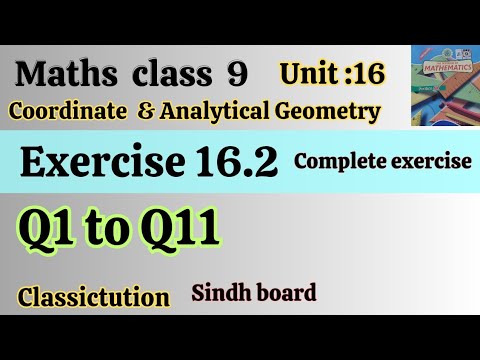 Ex 16.2 Q1 to Q11 class 9 maths Sindh board new book @Classictution 