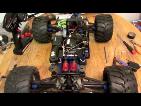 Traxxas revo 3.3 throttle linkage servo return spring issue - cheap fix Video 2