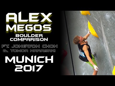 Alex Megos - IFSC Climbing World Cup Munich - Climbing Comparison