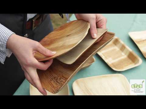 Disposable palm leaf plates