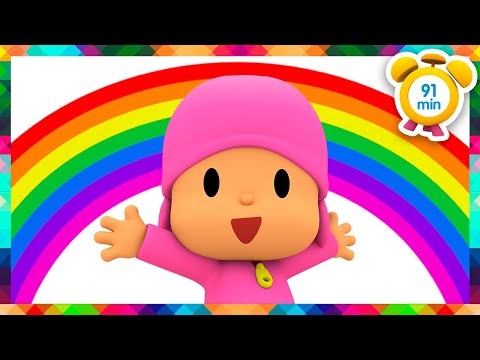 🌈 POCOYO ENGLISH - The Rainbow (Learn the 7 Colors)  91min Full Episodes |VIDEOS &CARTOONS for KIDS