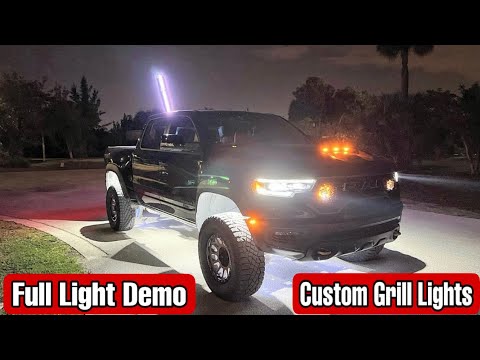 Ram TRX Custom Grill Lights | Knock Off Baja Designs LP9 Test