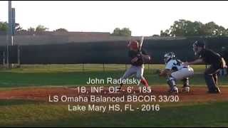 preview picture of video 'John Radetsky - Lake Mary HS (FL) Rams Vs. Lake Howell Silver Hawks, 3-25-14'
