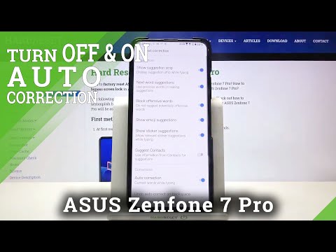 How to Access Text Correction Options in ASUS Zenfone 7 Pro - Find Typing Settings
