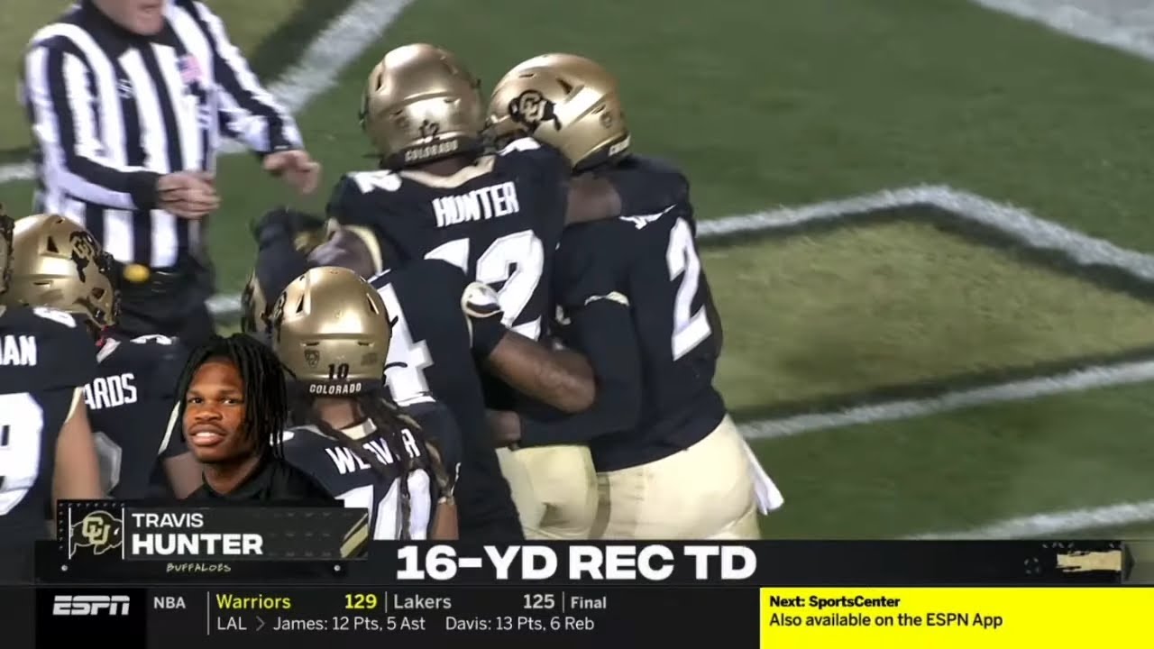 Colorado WR Travis Hunter takes big hit but holds on to TD vs Stanford