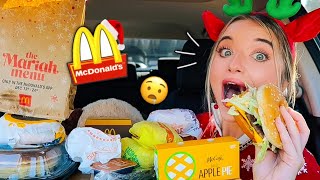 Trying the ENTIRE MARIAH MENU at MCDONALDS & GIVEAWAY!!