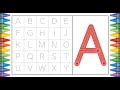 [알파벳 놀이] 유아와 어린이를 위한 Alphabet 대문자 A부터 Z까지 따라 쓰기 | Write Alphabet A to Z | Learn abcd | a for app