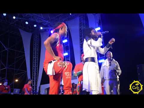 Machel Montano, Iwer George & Skinny Fabulous performing Conch Shell at Army Fete 2020