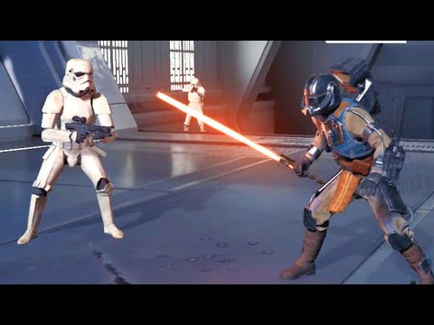 Lieutenant (Single-Blade) vs All Empire Trooper (part 1) - STAR WARS JEDI SURVIVOR
