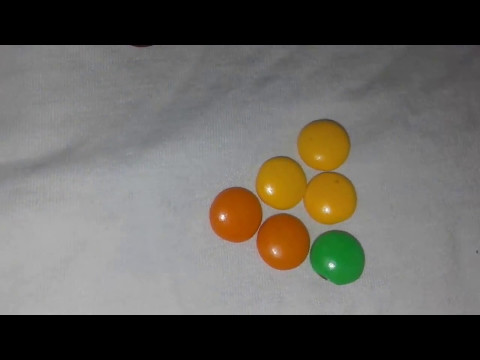 aprende colores con dulces de chocolate