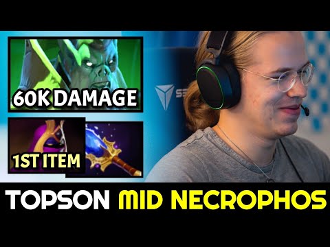 TOPSON MID Necrophos with 60K Damage Situational Build 7.31 Dota 2