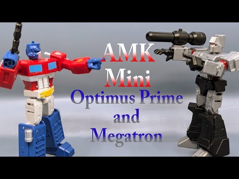 Chuck's Reviews Transformers Yolopark Transformers AMK Minis Optimus Prime and Megatron