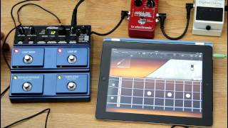 Video thumbnail for Digitech JamMan Stereo Looper + iPad + guitar by Spiral