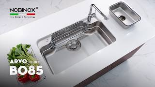 CHẬU RỬA BÁT 1 HỐ NOBINOX ARVO B085 video 1