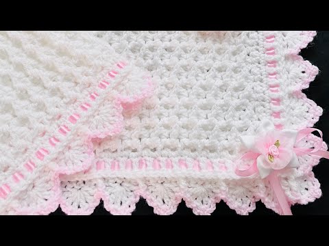 Snowdrop Stitch Baby Blanket: Quick, Easy, and Warm Crochet Tutorial for Beginners and ALL