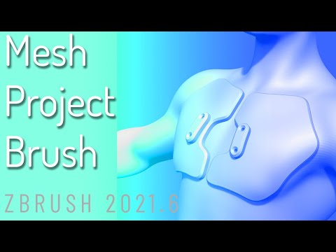076 ZBrush 2021.6 - Mesh Project Brush - Quickly Create Geometry that Conforms to your Geometry!