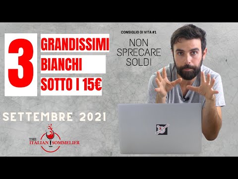 Tre GRANDI Vini Bianchi sotto i 15€ – Settembre 2021