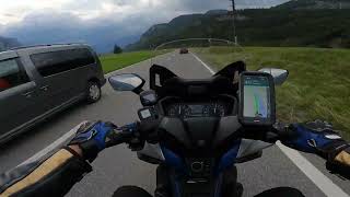 Honda Forza 125 ano 2022 Maxi Scooter voltando da cordilheira Furka pass