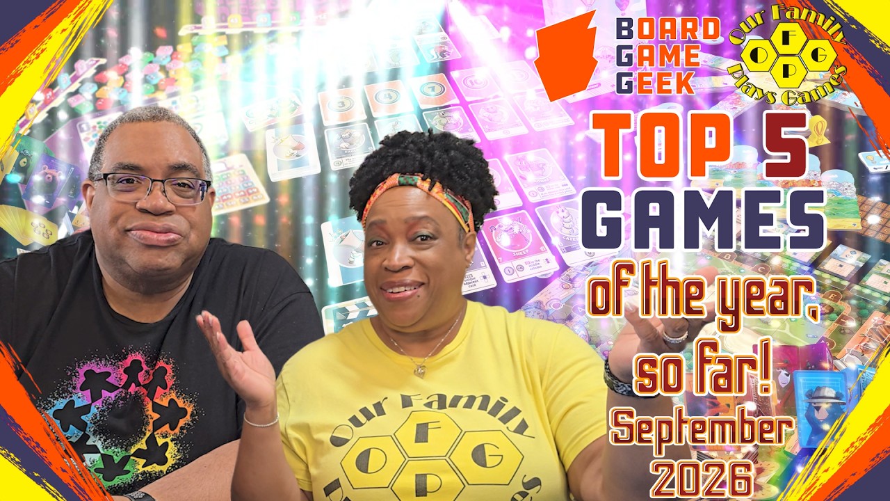 Top 5 for September 2026 - Top 5's w/ Our Family Plays Games