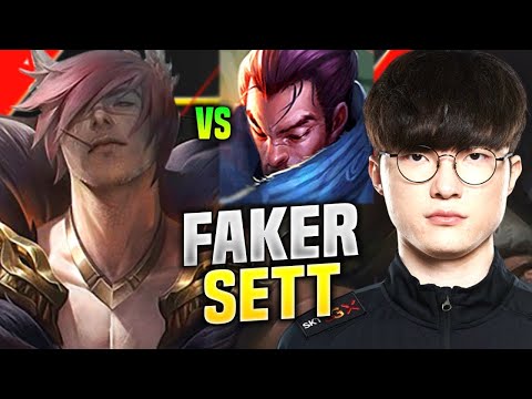 SKT T1 Faker Plays Sett Mid vs Yasuo!  | FAKER PLAYS SETT VS OTP YASUO MID!  |