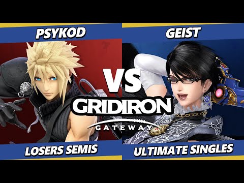 Gridiron Gateway 2024 LOSERS SEMIS - PsyKoD (Cloud) Vs. Geist (Bayonetta) Smash Ultimate - SSBU