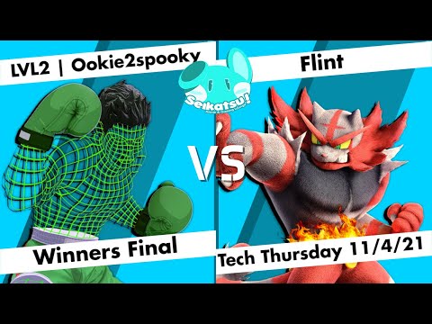 LVL2 | Ookie2spooky (Little Mac, Bowser) vs Flint (Incineroar) - WF - Tech Thursday 11/4/21 - Seikat