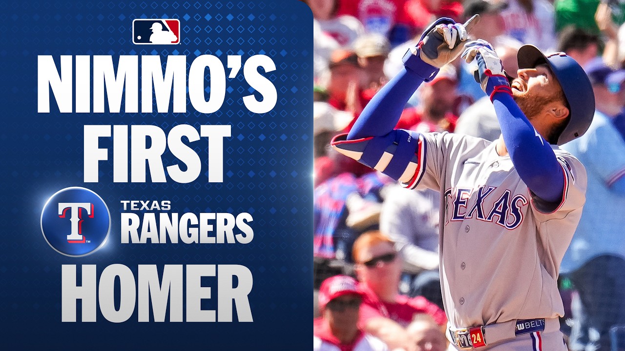 Brandon Nimmo mashes his first home run as a Texas Ranger! 🤠 | MLB Highlights