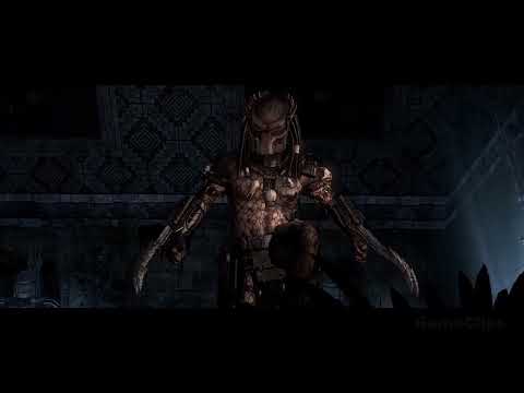 PREDATOR Arrives On Aztec Alien Planet Scene 4K ULTRA HD