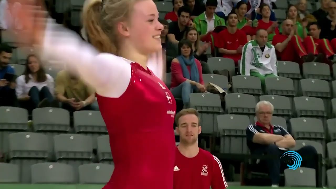 【トランポリン体操】サラ・オレスコフ 2014年世界ジュニア選手権 タンブリング