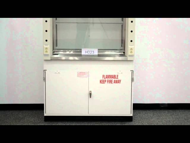 4′ New Mott Fume Hood For Sale with Base Laboratory Flammable Cabinets