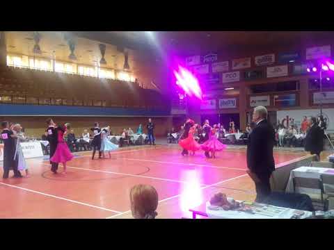 Matěj Janák a Anna Krátká - TL České Budějovice 2018 - waltz semifinále