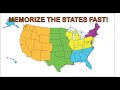 Memorize the states fast, ace your test!  Also practice loop video available in the description.