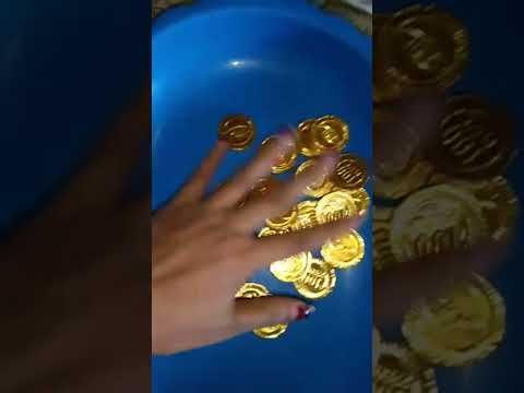 Golden Coin Chocolate candy #shorts #short #shortvideo #chocolate
