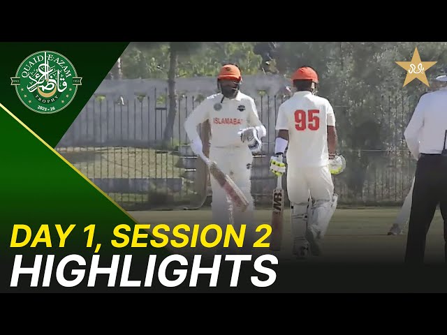 2nd Session Highlights | Islamabad Region vs FATA Region | Day 1 | QeAT 2025-26 | PCB | M2P1U
