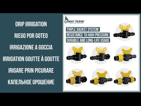 ROUND DRIP IRRIGATION PIPE VALVES