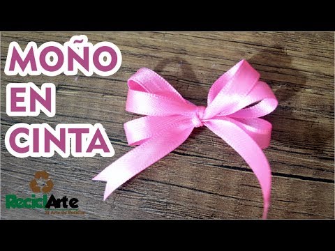DIY♻ Como hacer un moño en cinta ☝