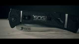 Складной нож TRIDENT ELITE - SOG TF101, сталь AUS-8, рукоять термопластик GRN с резиновыми вставками