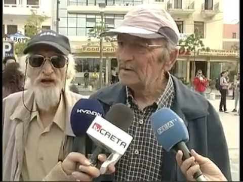 Crazy Old Man BARKS, MOOS at reporters interrupts LIVE interview Crete, Greece FUNNY VIDEO