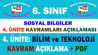 6.Sınıf Sosyal Bilgiler 4. Ünite Kavramları Videosu