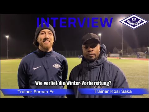 Interview mit U19 Coach Sercan Er/Kosi Saka und Capitän Ben Nilson vor dem Spiel gegen BV Gräfrath