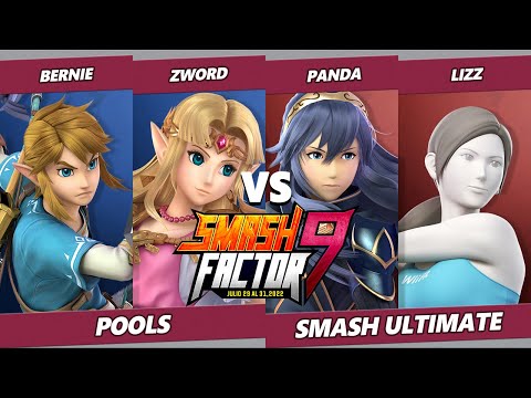 Smash Factor 9 - Bernie & Zword Vs. Panda β & Lizz β - SSBU Ultimate Tournament